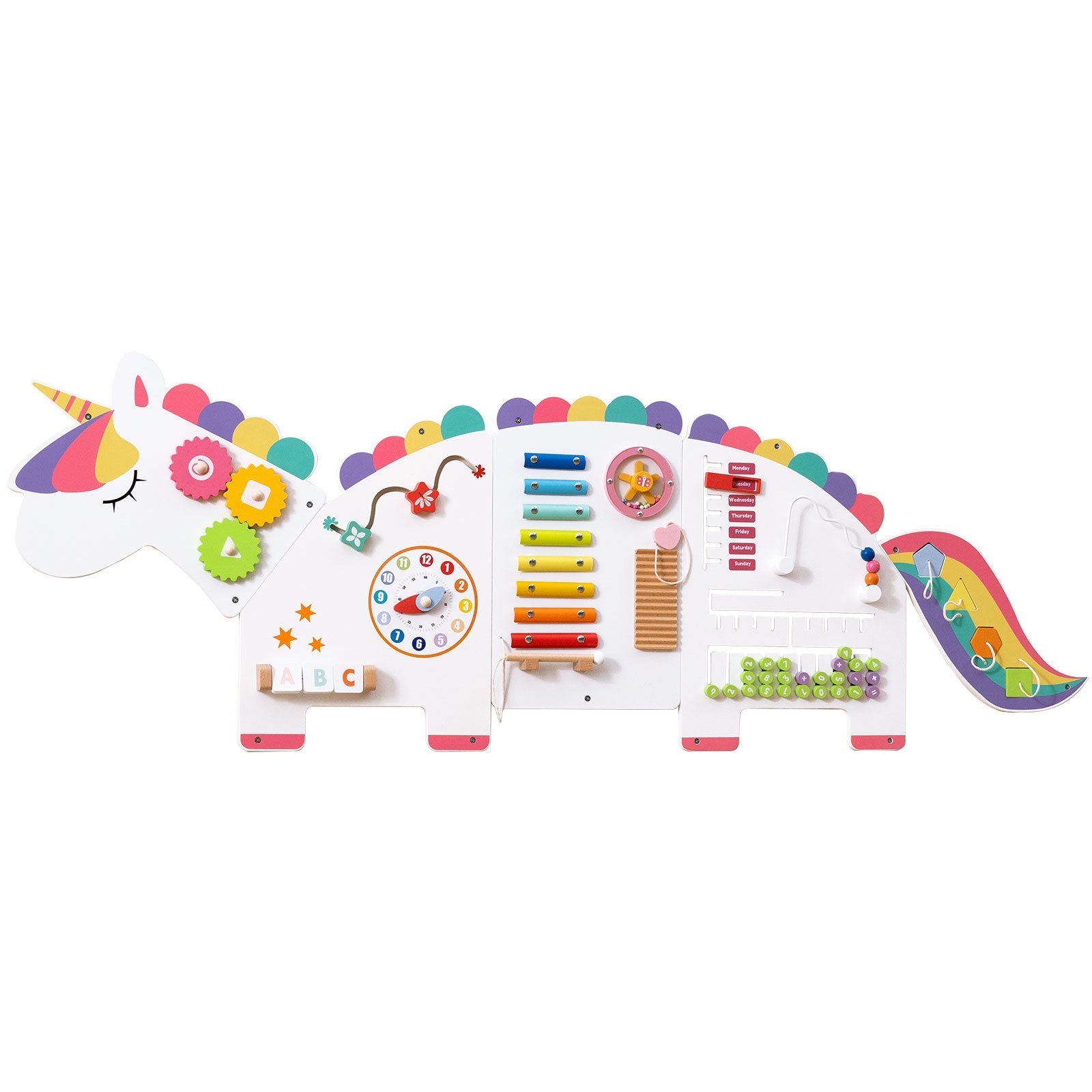 11-in-1 Dinosaur Activity Wall Busy Board Panels for Toddlers Education and Early Development DirectDeals