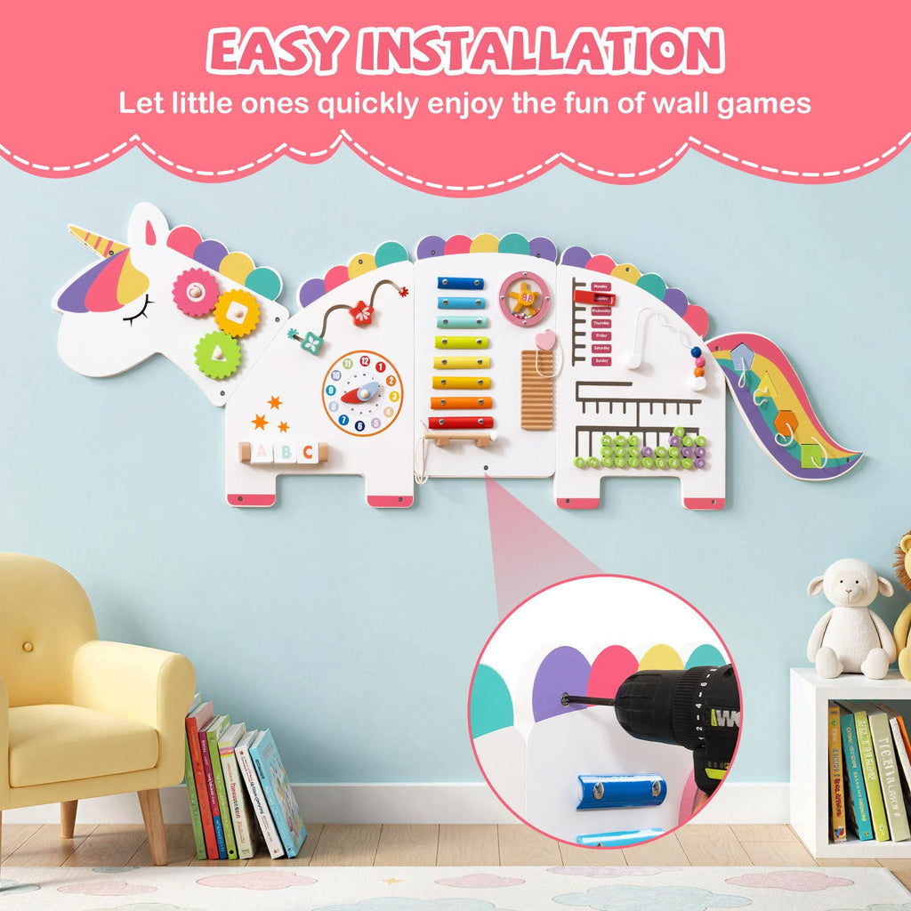 11-in-1 Dinosaur Activity Wall Busy Board Panels for Toddlers Education and Early Development DirectDeals