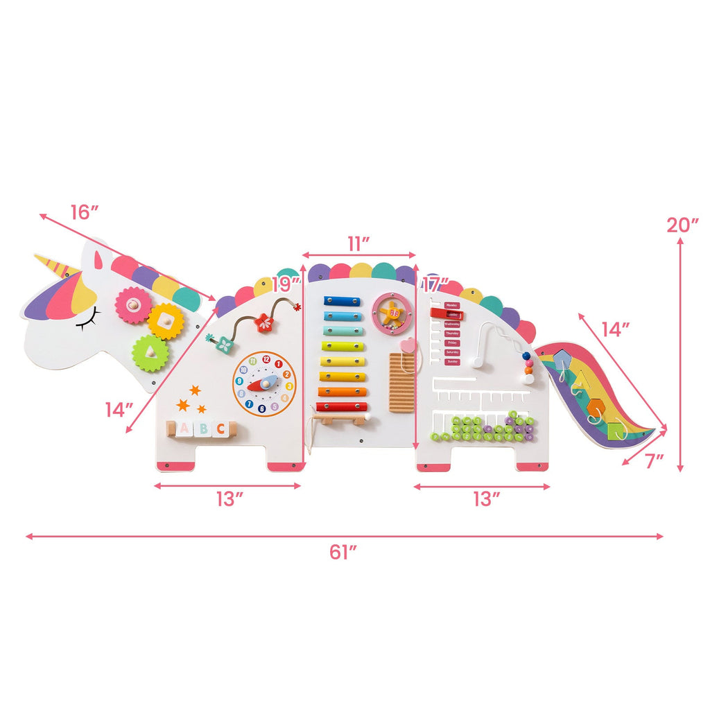 11-in-1 Dinosaur Activity Wall Busy Board Panels for Toddlers Education and Early Development DirectDeals