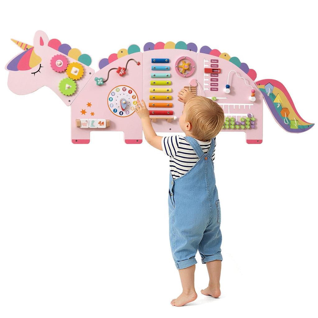 11-in-1 Dinosaur Activity Wall Busy Board Panels for Toddlers Education and Early Development DirectDeals