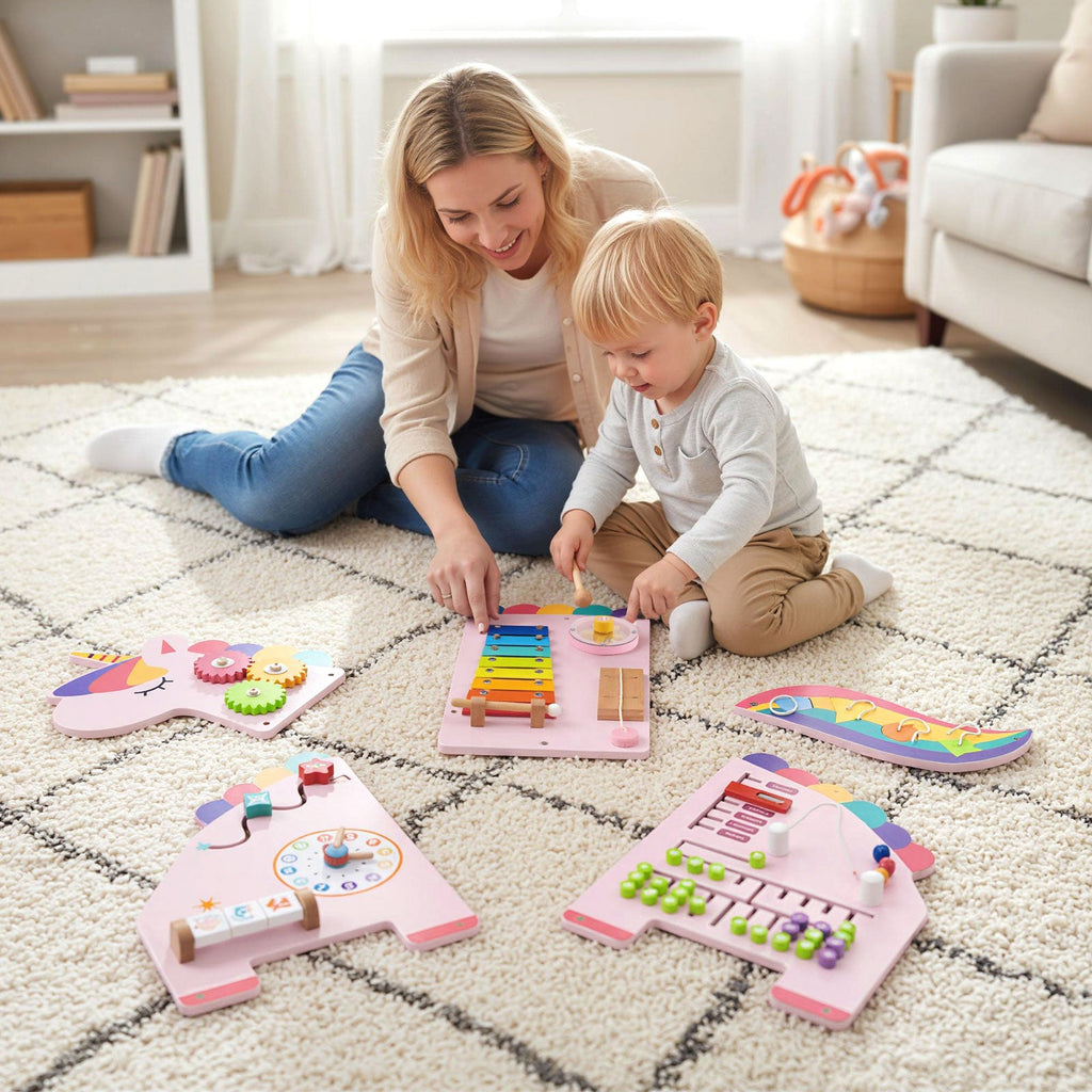 11-in-1 Dinosaur Activity Wall Busy Board Panels for Toddlers Education and Early Development DirectDeals