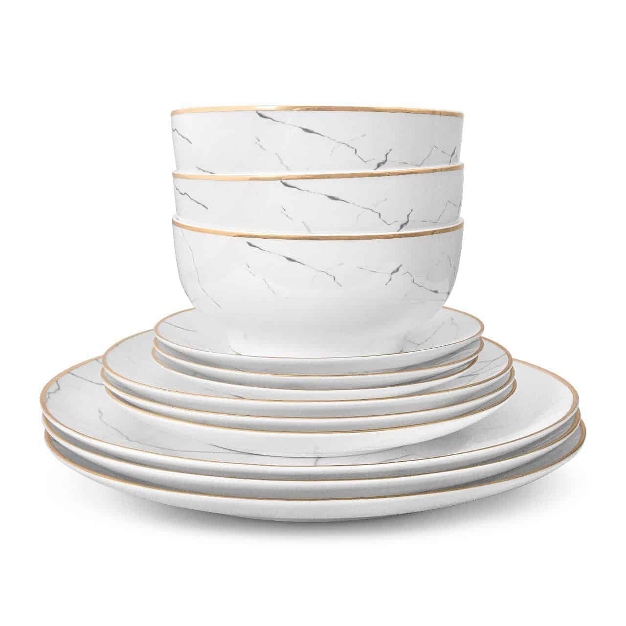 Carrera Marble Dinnerware Set little white dish