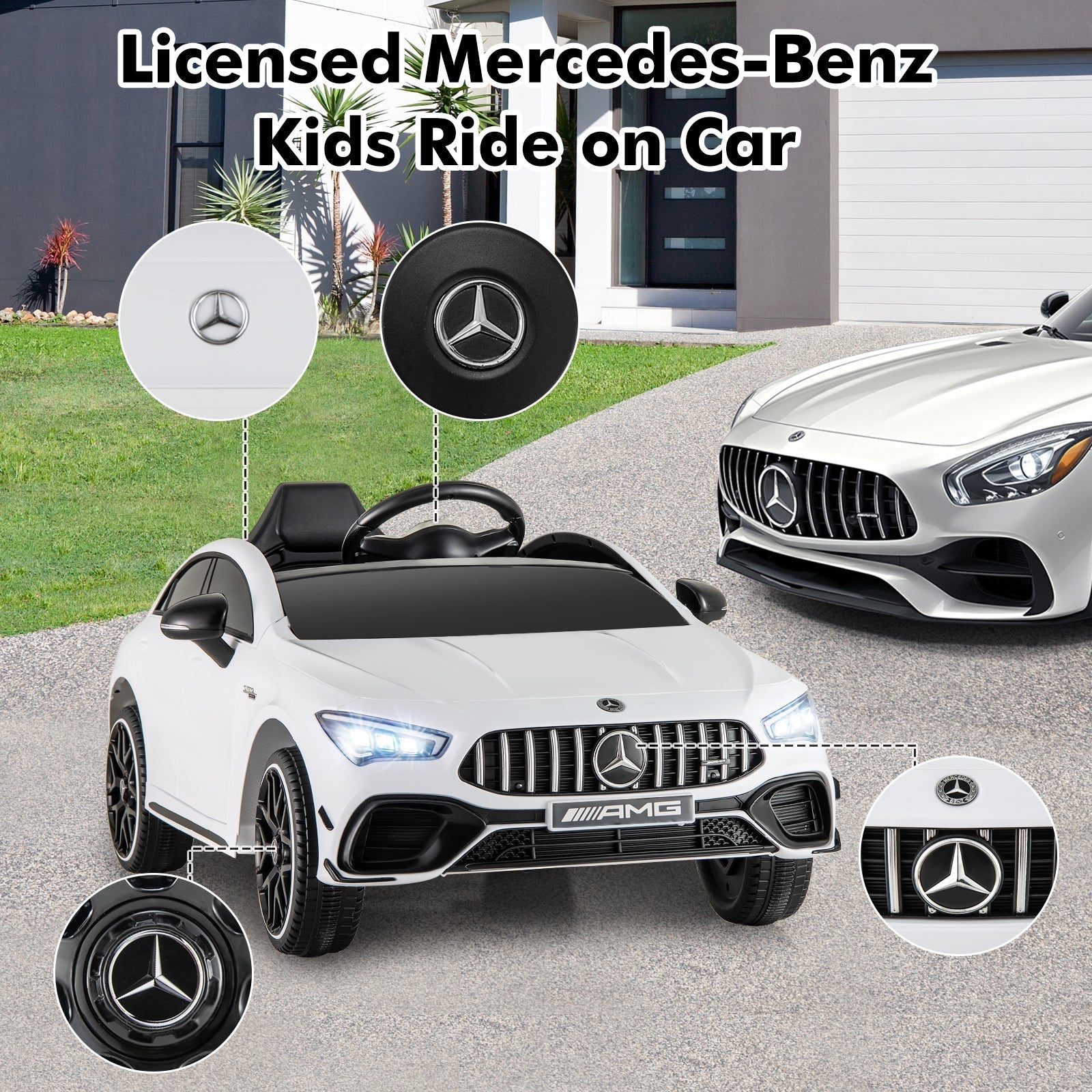 Kids Ride on Car Mercedes-Benz AMG CLA 45 with Remote GBruno Store