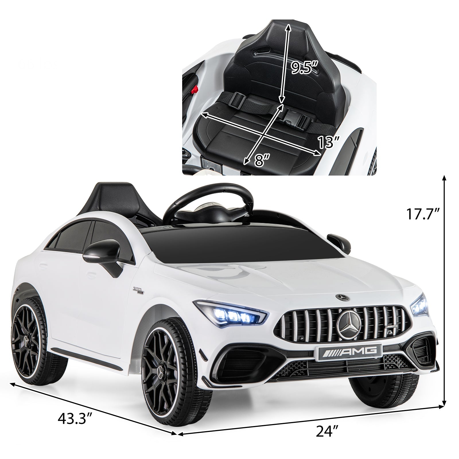Kids Ride on Car Mercedes-Benz AMG CLA 45 with Remote GBruno Store