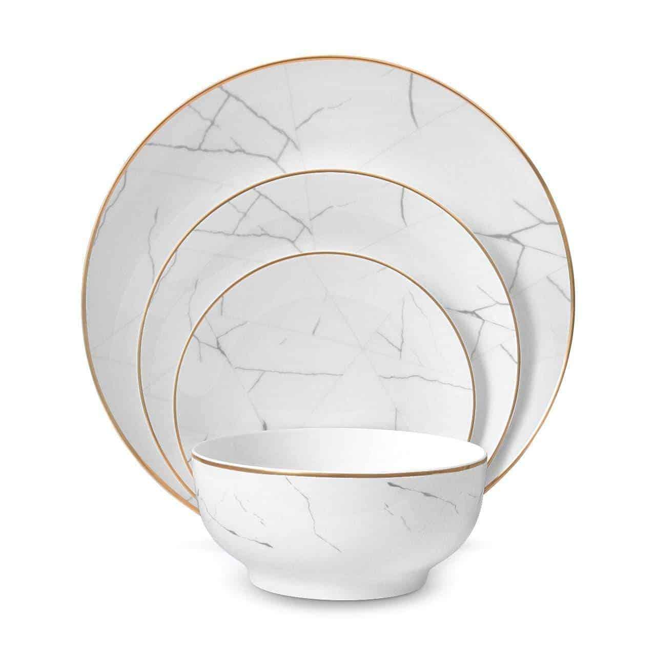 Carrera Marble Dinnerware Set little white dish