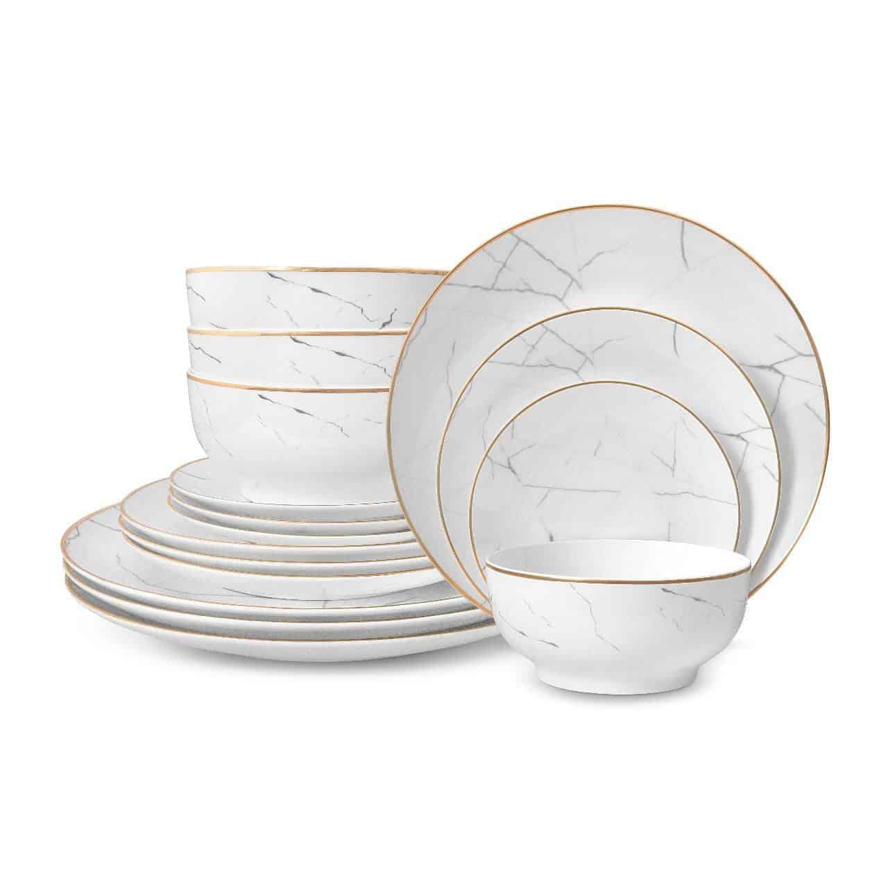 Carrera Marble Dinnerware Set little white dish