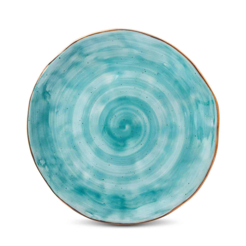 Cabana Turquoise Dinnerware little white dish