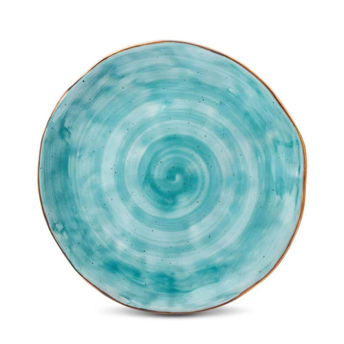 Cabana Turquoise Dinnerware little white dish