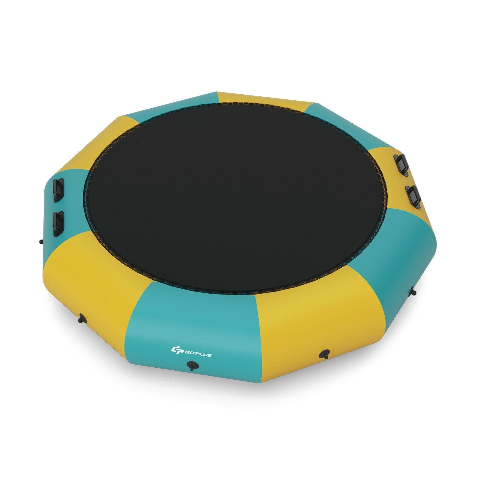 12 Feet Inflatable Splash Padded Water Bouncer Trampoline-Yellow GBruno Store