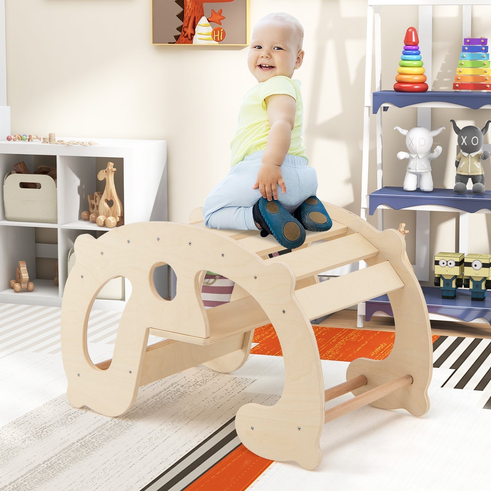 Montessori Rocking Horse Arch Climbing Toy GBruno Store