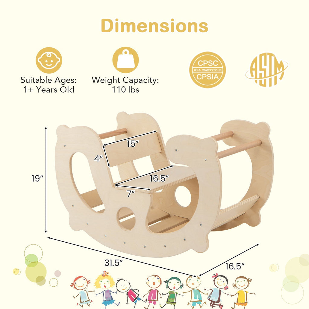 Montessori Rocking Horse Arch Climbing Toy GBruno Store