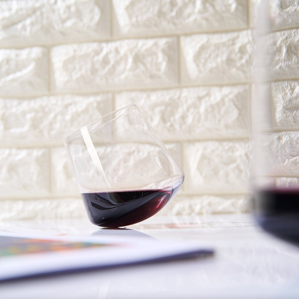 Classica Un-Spillable Stemless Wine Glassware, Single Set Khen Site