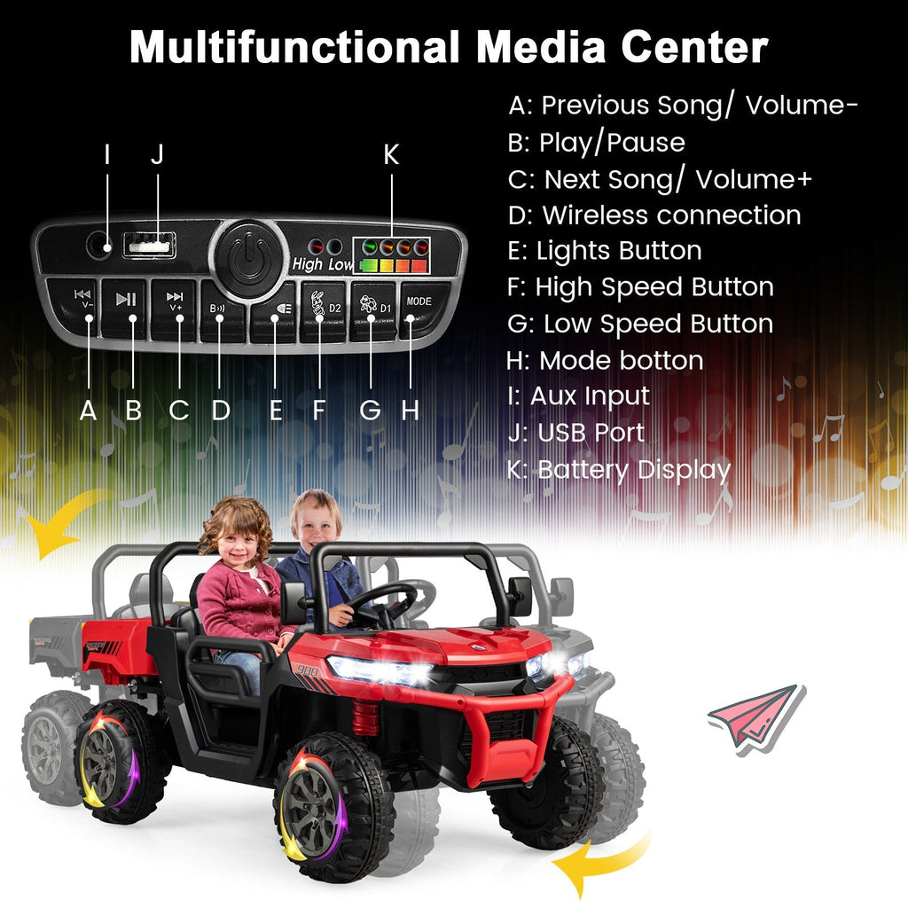 Ride on Dump Truck with Remote Control-Red GBruno Store