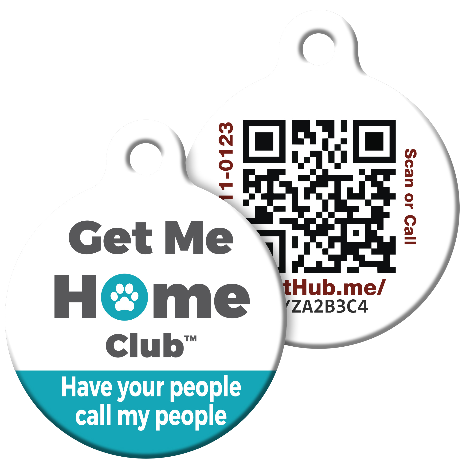 PetHub QR Pet ID Tag – Original Get Me Home Club PetHub