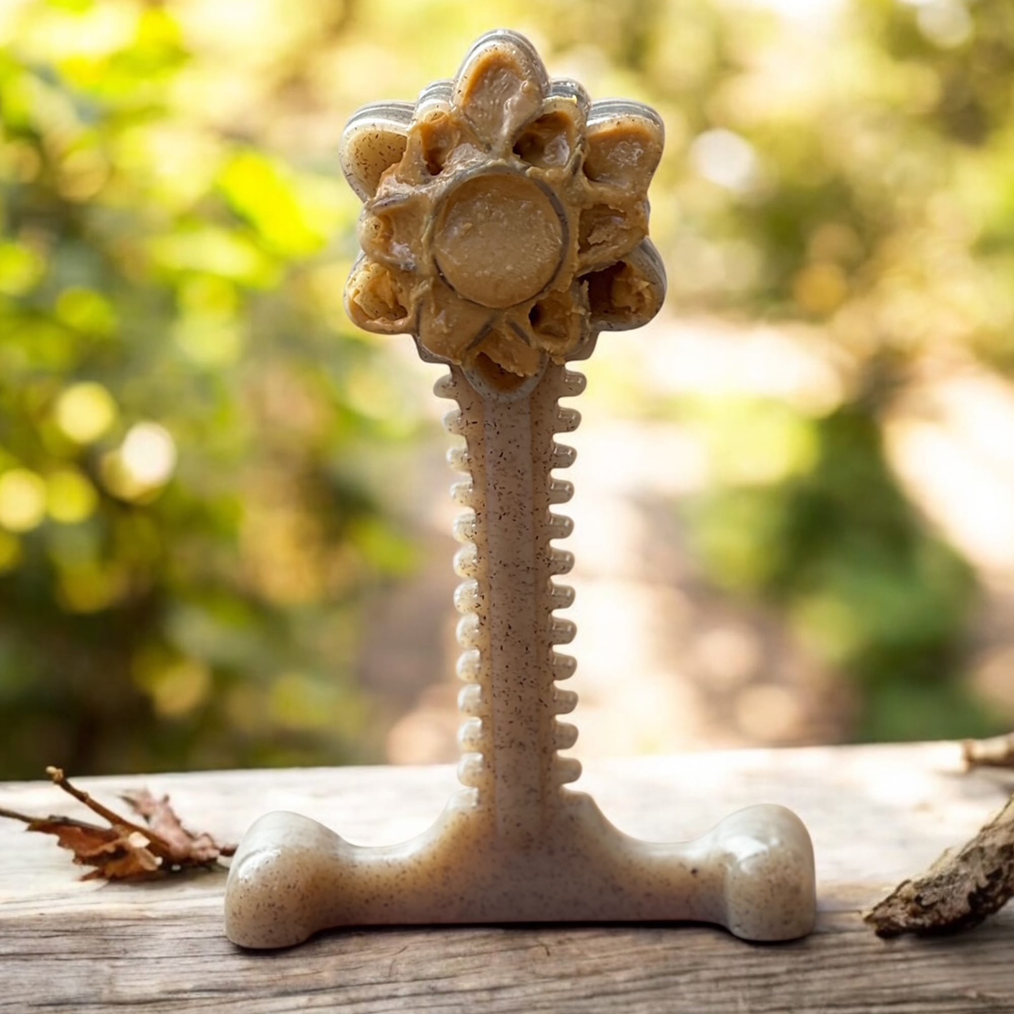 Honey Bone Dental Flower Tower - Indestructible Nylon Dog Chew Toy XL | USA SodaPup/True Dogs, LLC