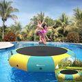 12 Feet Inflatable Splash Padded Water Bouncer Trampoline-Yellow GBruno Store