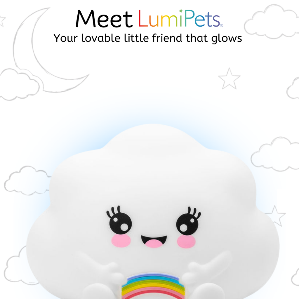 LumiPets® Kawaii Cloud - Children's Nursery Touch Night Light Lumieworld
