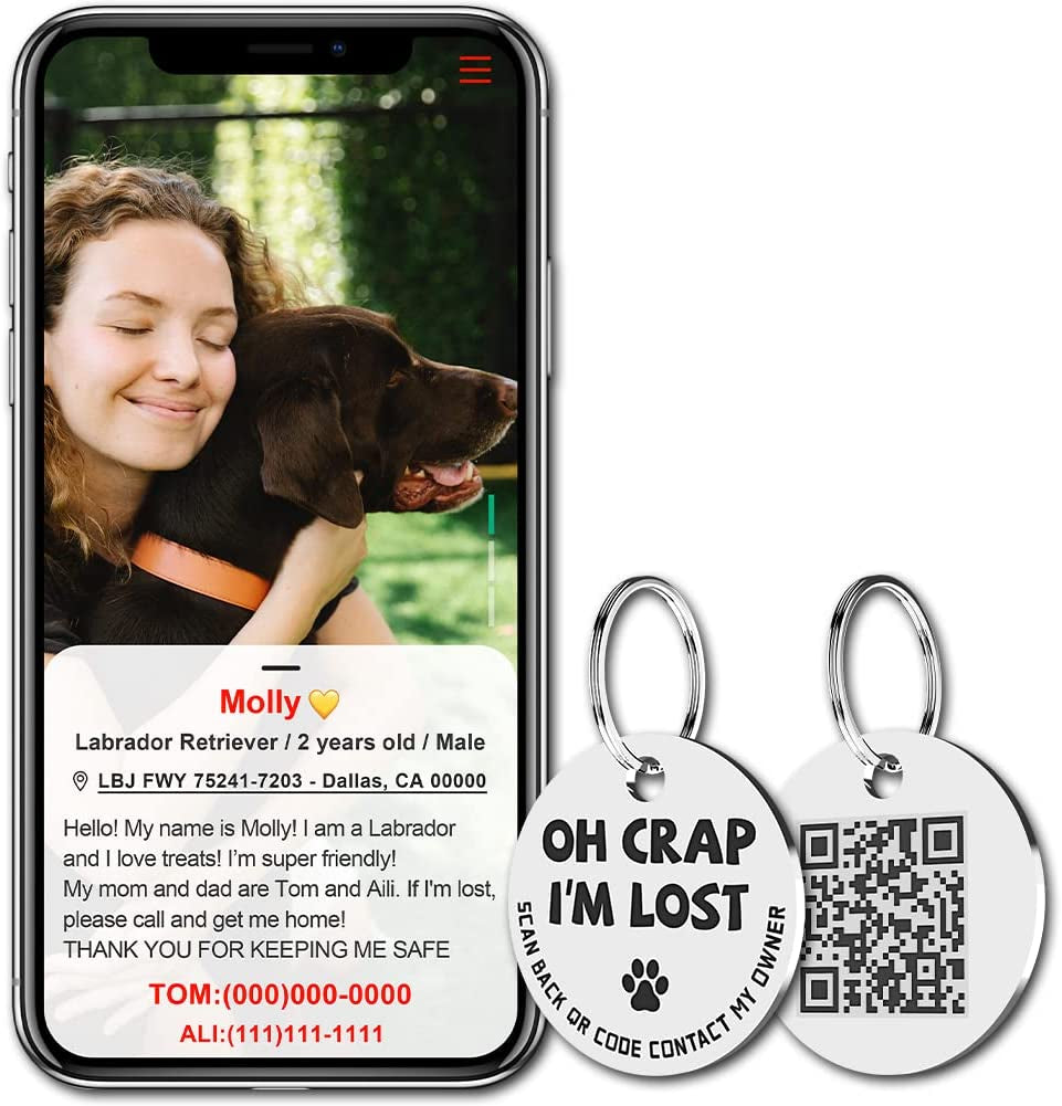 QR Code Pet Tags MJ's Pet Closet