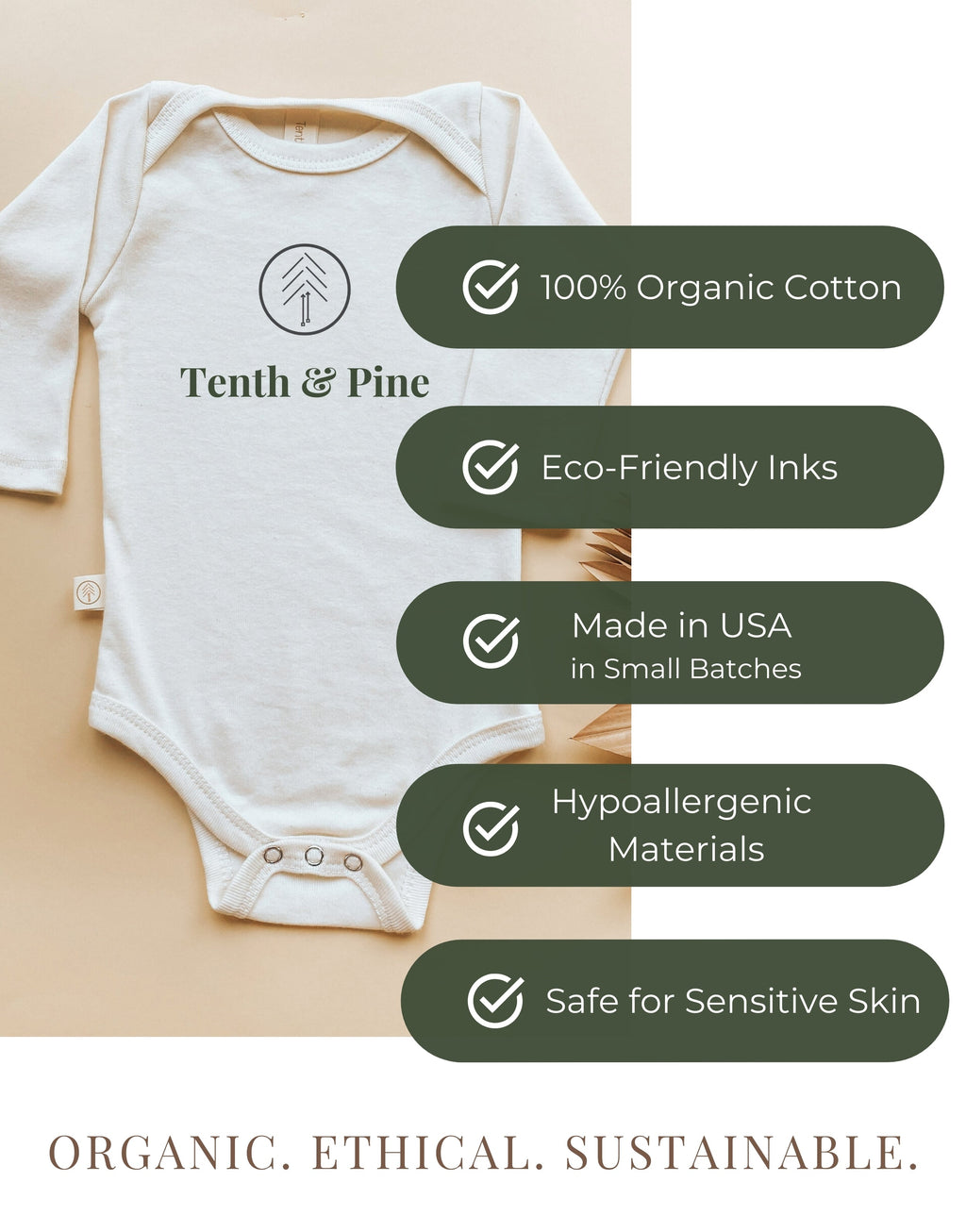 Home is Where Mama is Organic Baby Bodysuit Tenth & Pine