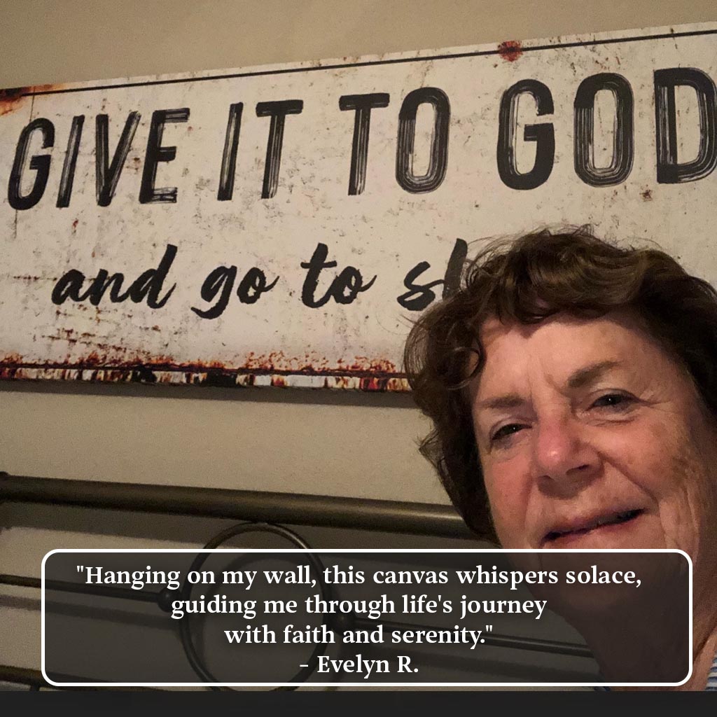 Give It to God and Go to Sleep – Rustic Christian Wall Art for Peaceful Nights Tailored Canvases