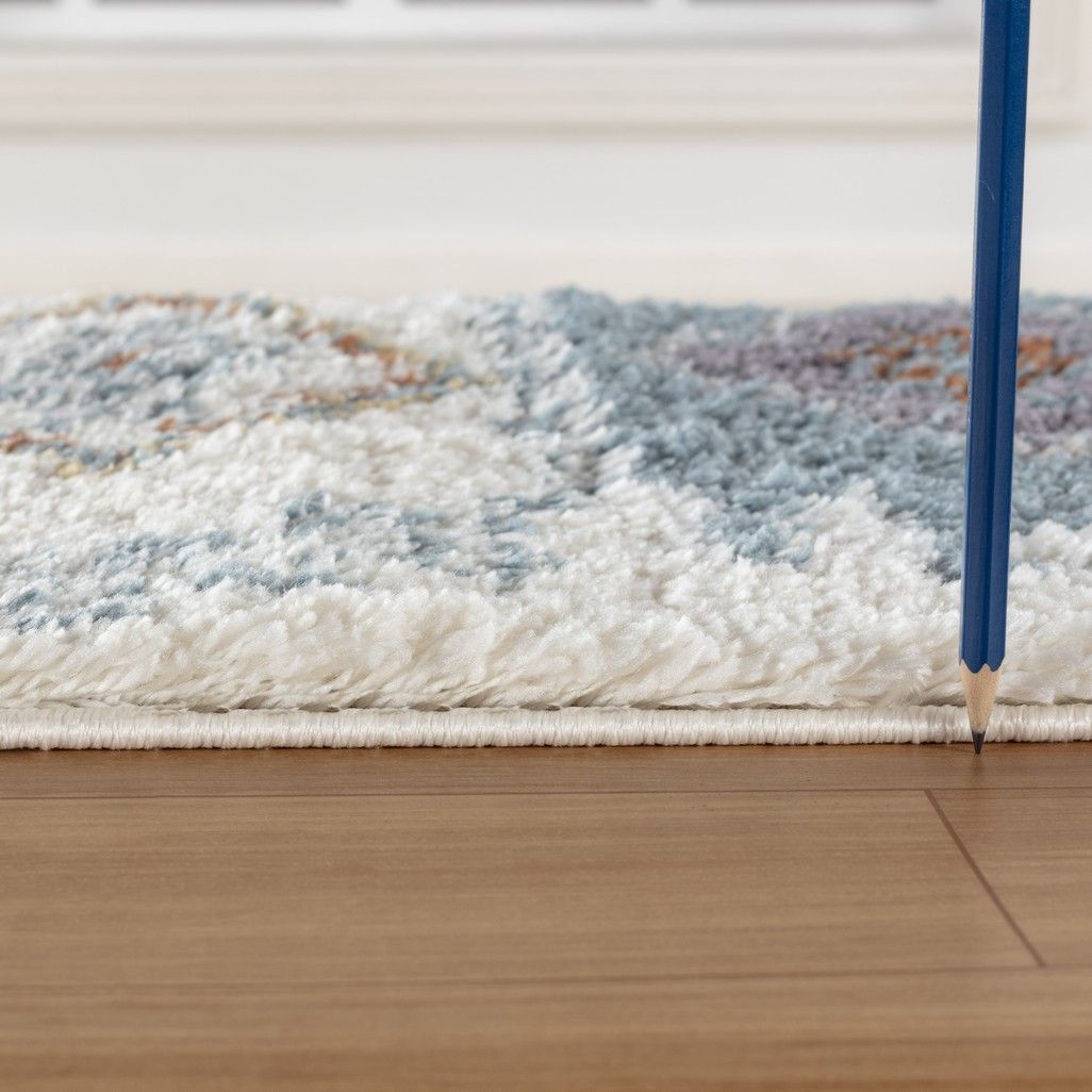 Loft Shag - 7'10" X 9'10" Shaggy Area Rug - Ivory Unique Piece Furniture