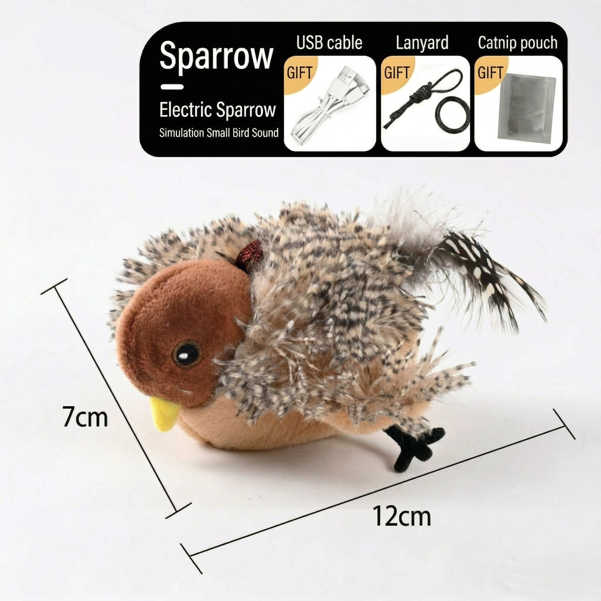 Flapping Bird Interactive Cat Toy Midfox