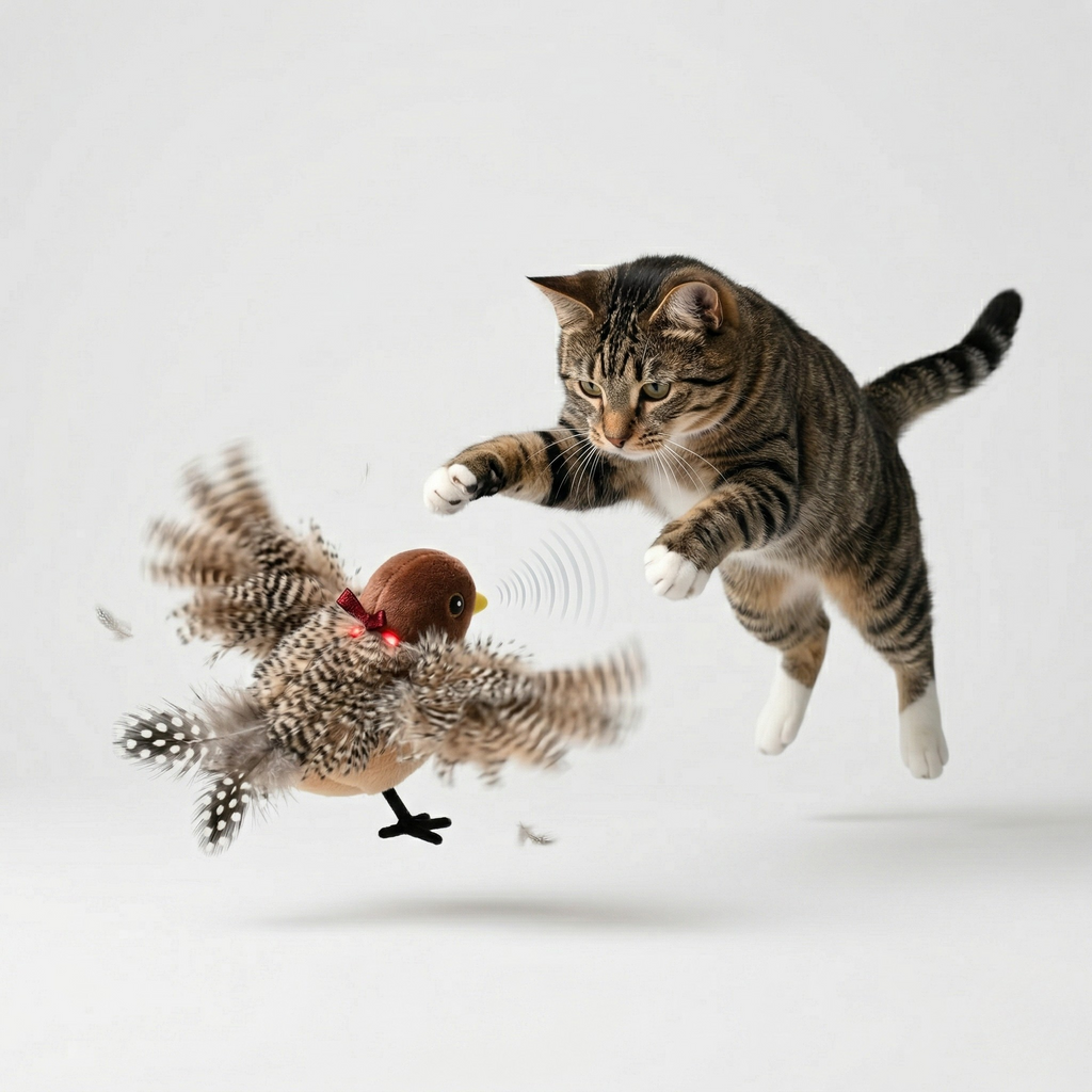 Flapping Bird Interactive Cat Toy Midfox
