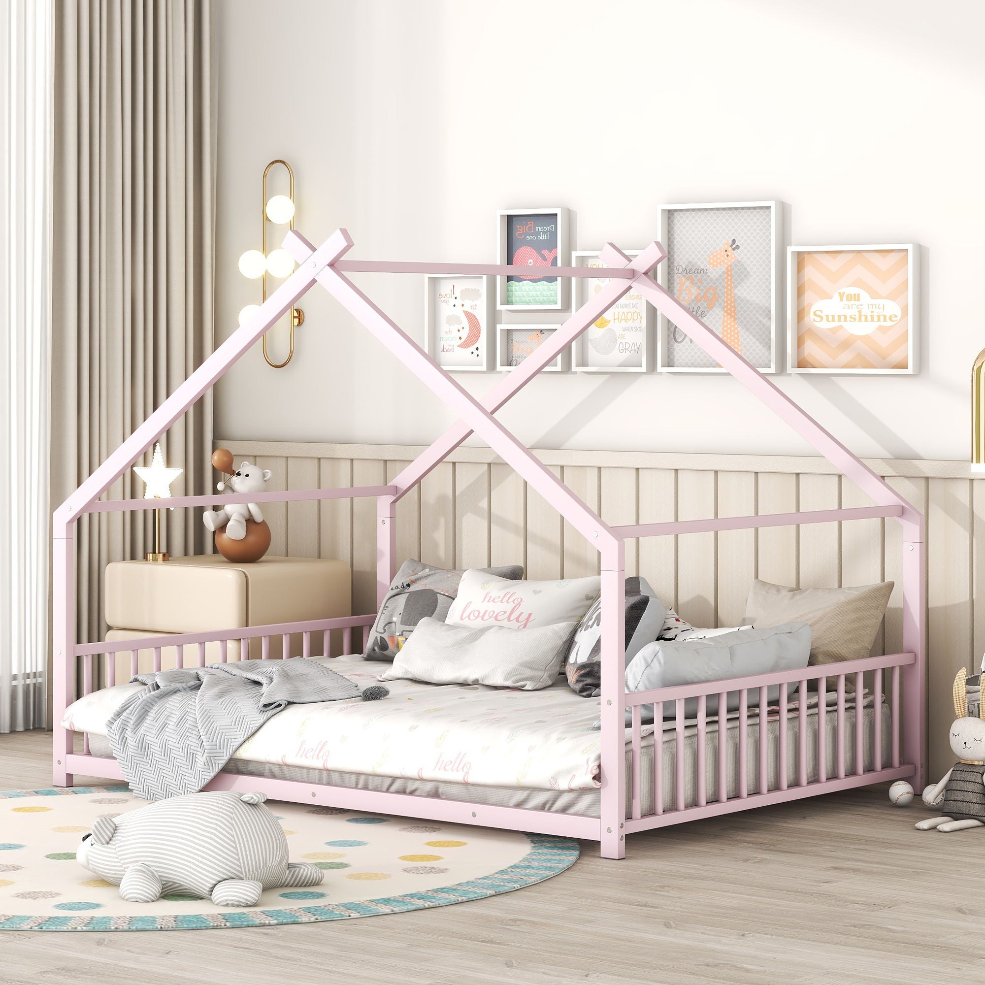 Metal House Bed Unique Piece Furniture