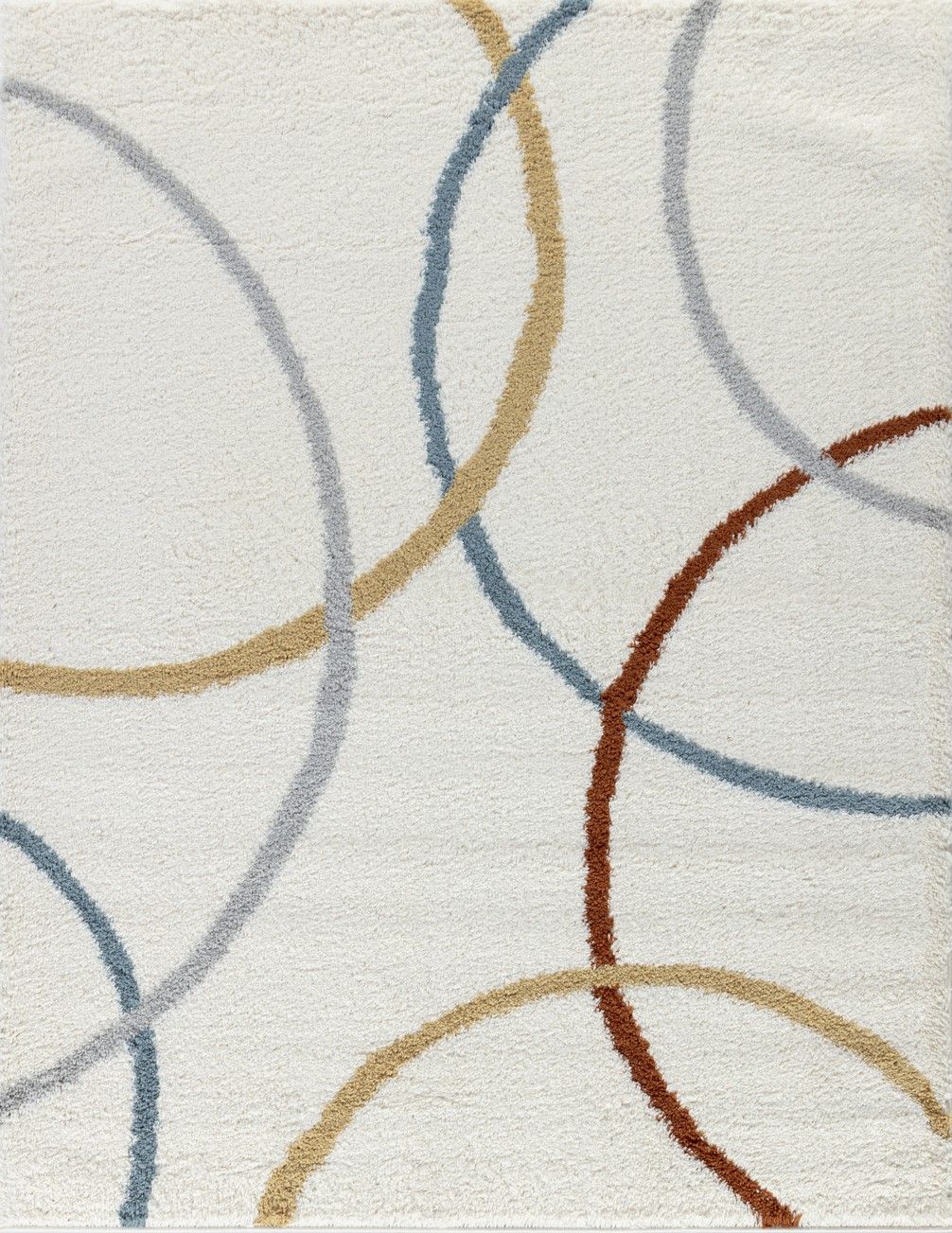 Loft Shag - 7'10" X 9'10" Polypropylene Shaggy Area Rug - Ivory Unique Piece Furniture