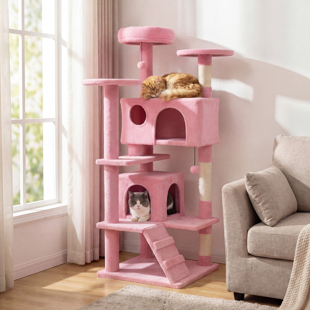 52 Inch Tall Cat Tree Tower for Indoor Cats DirectDeals