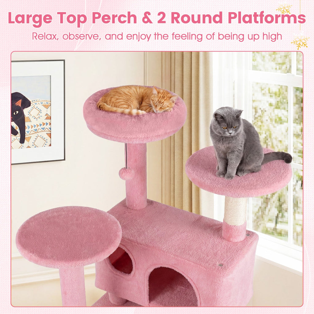 52 Inch Tall Cat Tree Tower for Indoor Cats DirectDeals