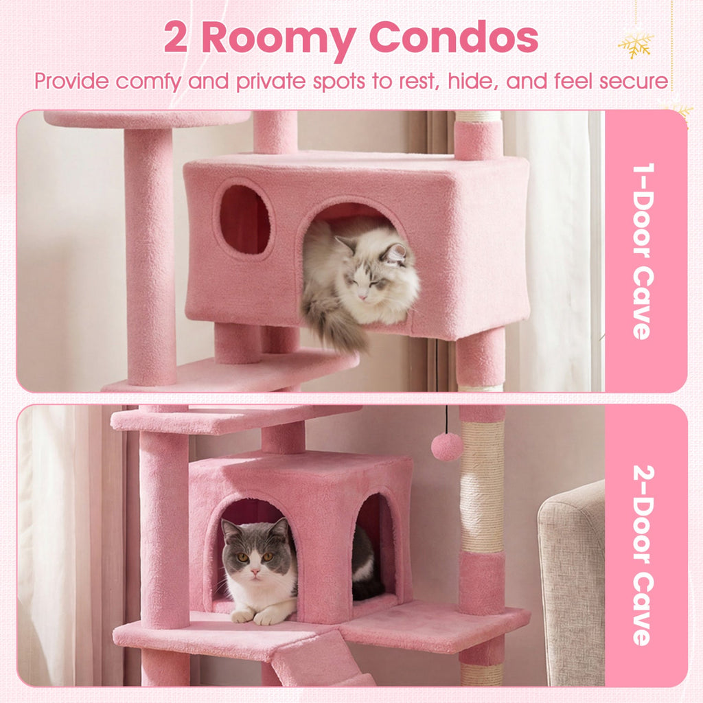 52 Inch Tall Cat Tree Tower for Indoor Cats DirectDeals