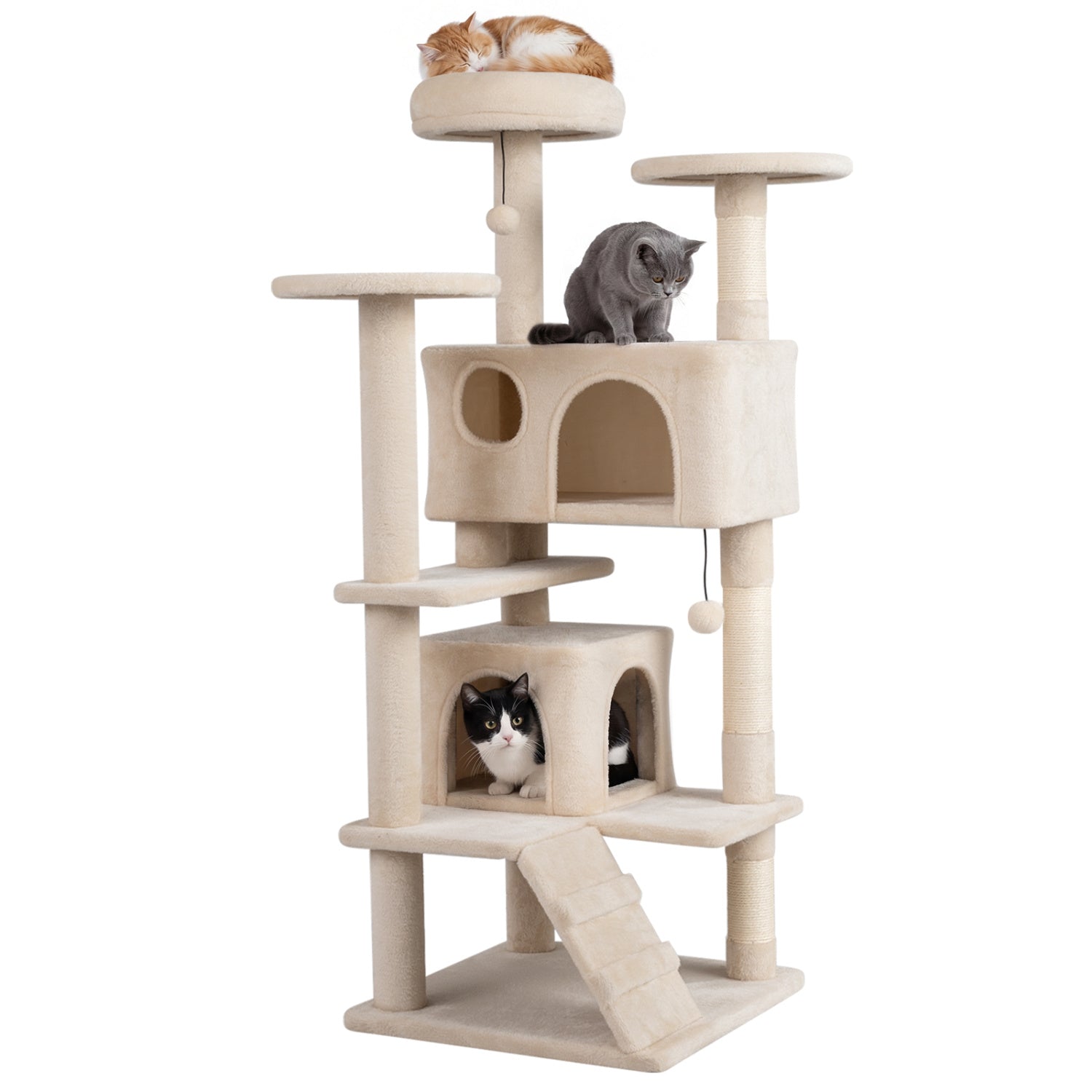 52 Inch Tall Cat Tree Tower for Indoor Cats DirectDeals