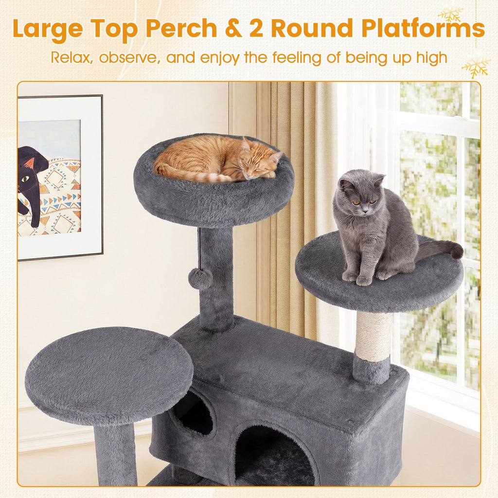 52 Inch Tall Cat Tree Tower for Indoor Cats DirectDeals