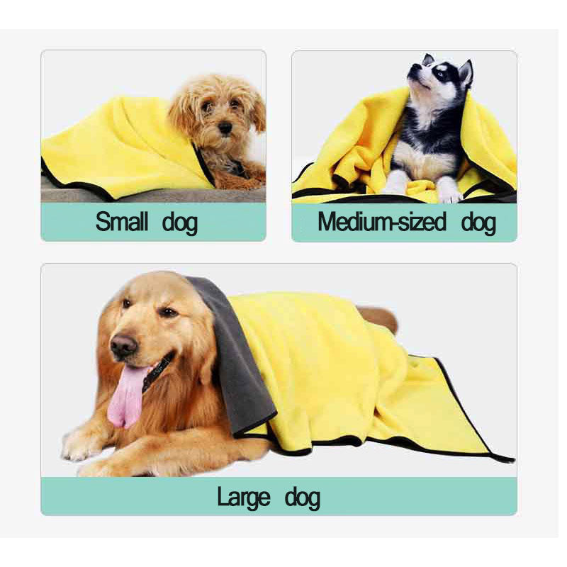Double-Sided Absorbent Pet Drying Towel Pawpampered