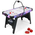 56 Inch Air Hockey Table with LED Digital Scoreboard and Powerful 12V Motor-White DirectDeals