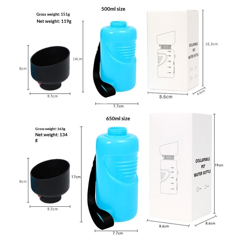 Squeezable Dog & Cat water bottle Pet Zen