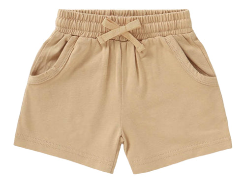 Neutral Shorts with pockets Little Organic Company