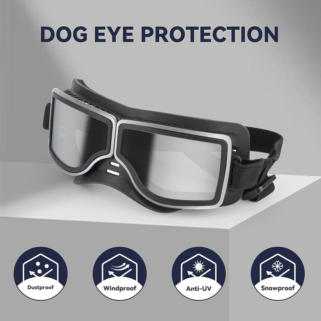 Dog Goggles Medium to Large Breed Pilot Style Jane's Pet Boutique