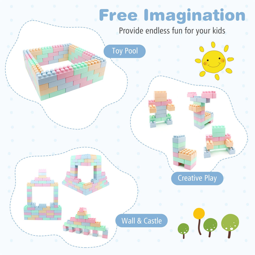 64 pcs Building Blocks for Toddlers Educational Toy DirectDeals