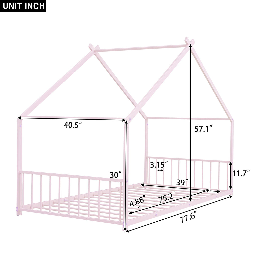 Metal House Bed Unique Piece Furniture