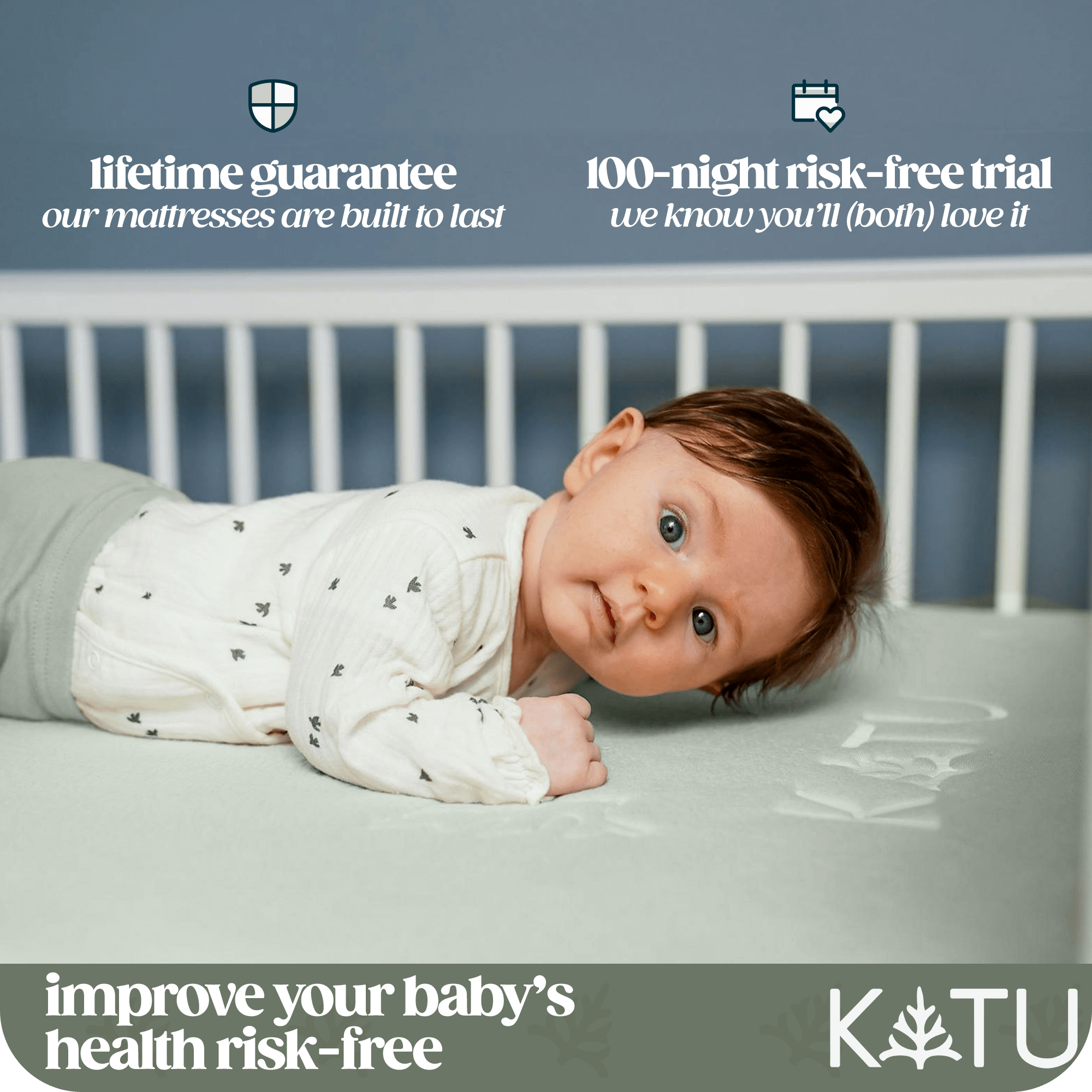Organic 2-Stage Crib Mattress KATU