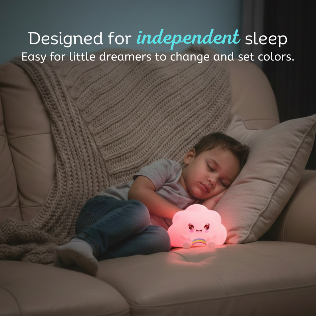 LumiPets® Kawaii Cloud - Children's Nursery Touch Night Light Lumieworld
