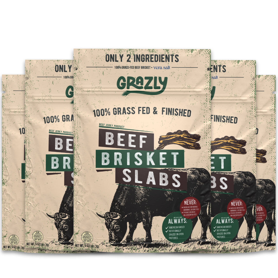 Beef Brisket Slabs - 100% Grass-Fed & Finished Grazly