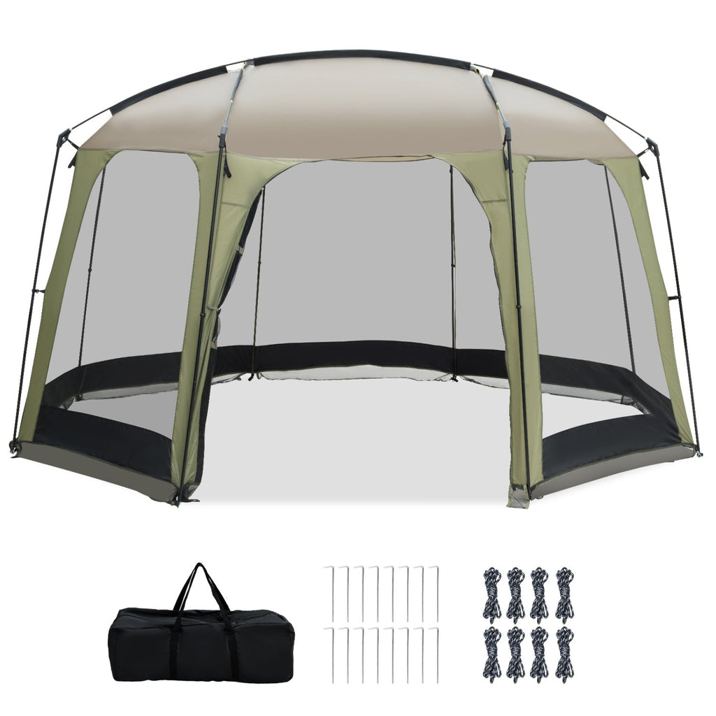 6-8 Person Netted Canopy Tent with Zippered Door DirectDeals