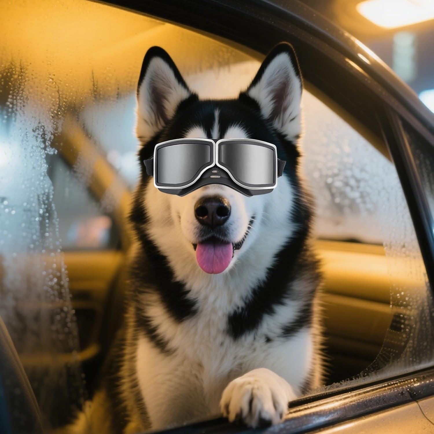Dog Goggles Medium to Large Breed Pilot Style Jane's Pet Boutique