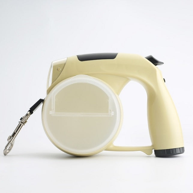 5 In 1 Multifunctional Dog Waterproof Automatic Led Retractable Leash with Poop Bag Pawpampered