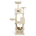 80 Inches Tall Cat Tree with 2 Large Condos and Dangling Toys DirectDeals