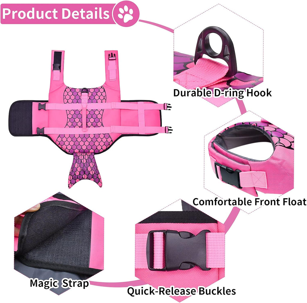 Dog life jacket pet swiming wear Jane's Pet Boutique