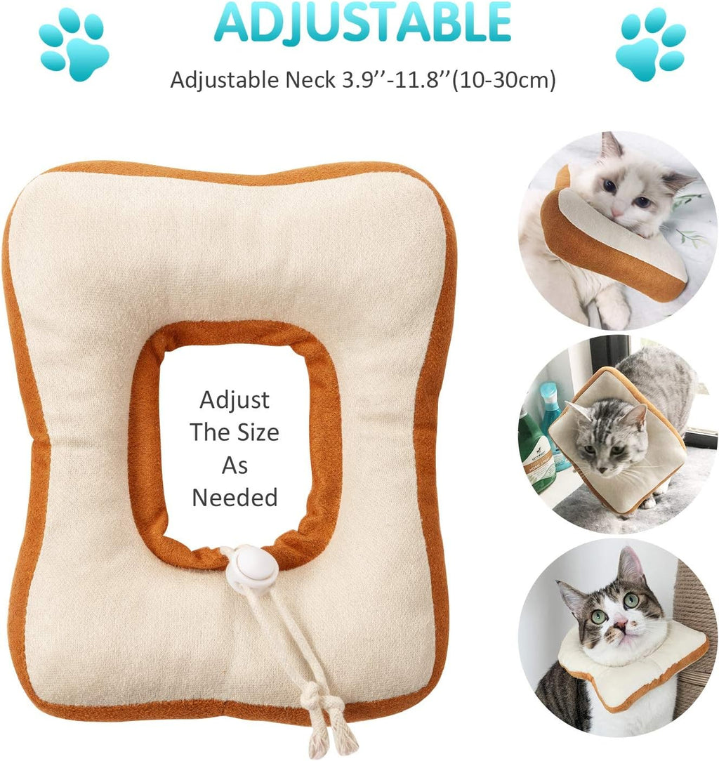 Soft Adjustable Cat Recovery Collar Cone – Cute Avocado & Toast E-Collar Jane's Pet Boutique